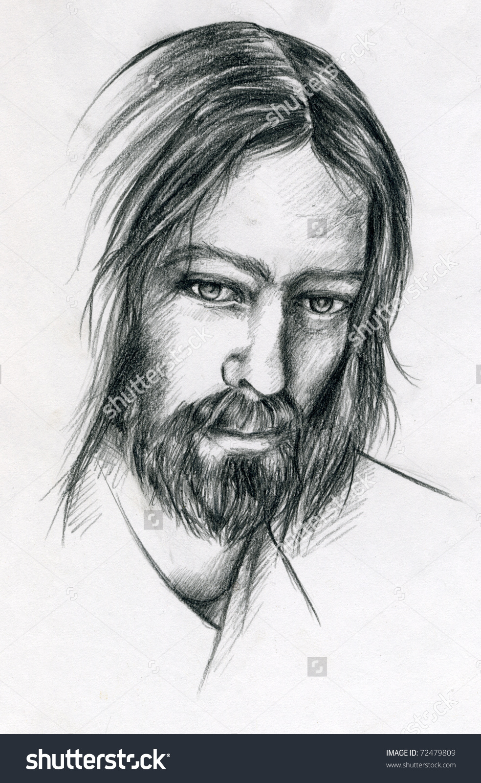 984x1600 Jesus Face Pencil Drawing Pencil Portrait Jesus Christ Stock - Jesus Face Pencil Drawing