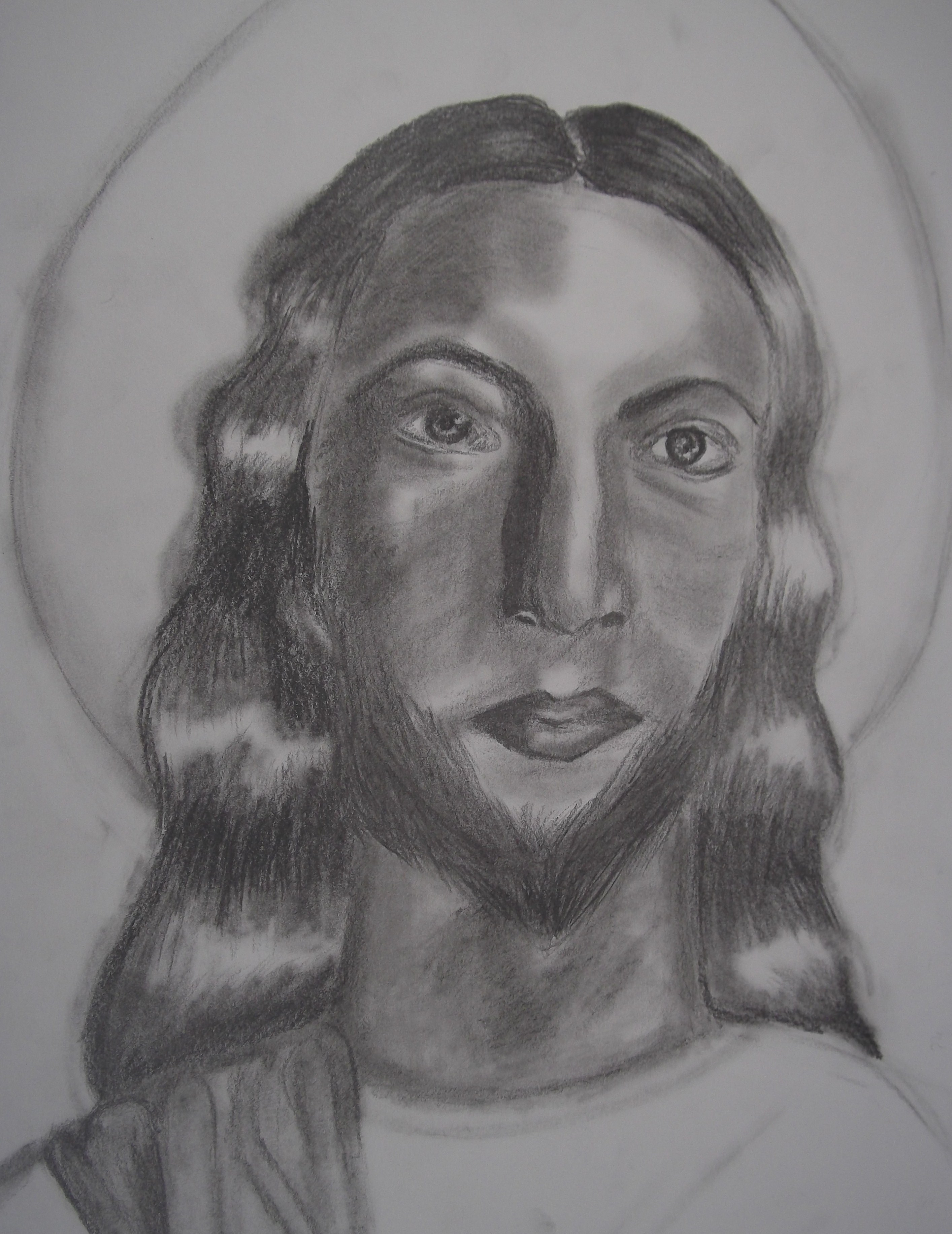 2827x3663 Jesus Portrait Pencil Christian Pencil Drawings Original Artwork - Jesus Face Pencil Drawing