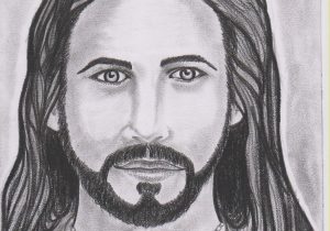 Jesus Face Pencil Drawing at PaintingValley.com | Explore collection of ...