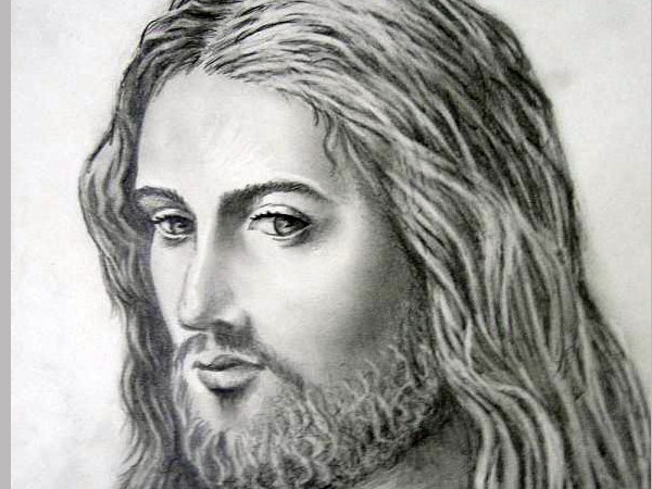 Jesus Face Pencil Drawing at PaintingValley.com | Explore collection of ...