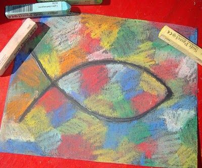 400x334 Easy Jesus Fish Craft For Kids Just Draw The Fish On Black Paper - Jesus Fish Drawings