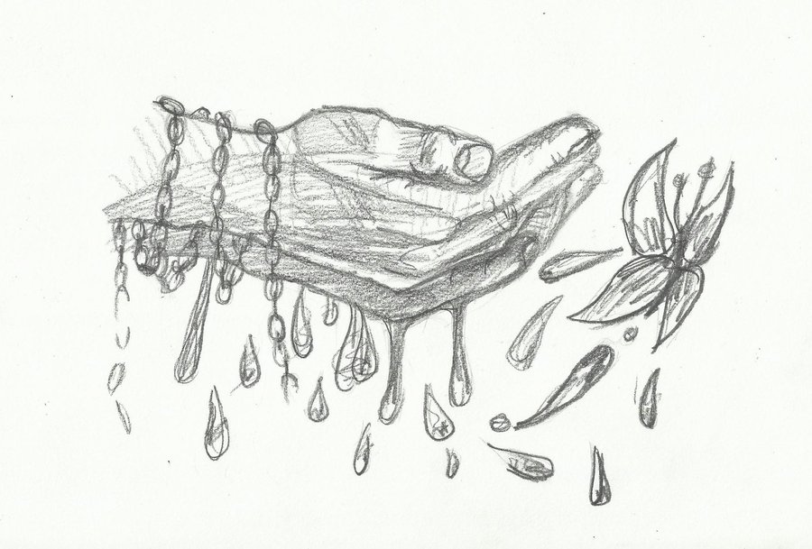 900x609 Jesus Drawing Hand For Free Download - Jesus Hands Drawing