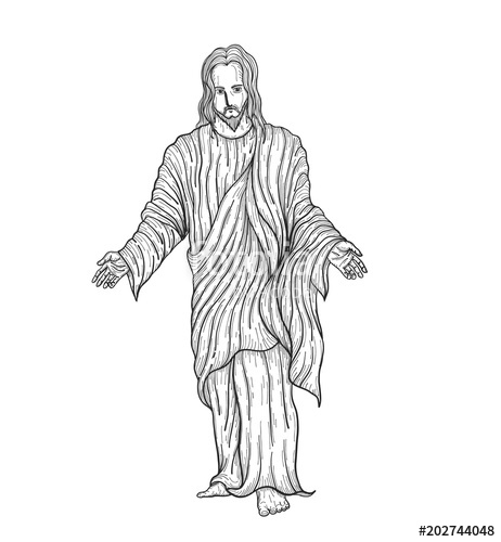 Jesus Hands Drawing at PaintingValley.com | Explore collection of Jesus ...