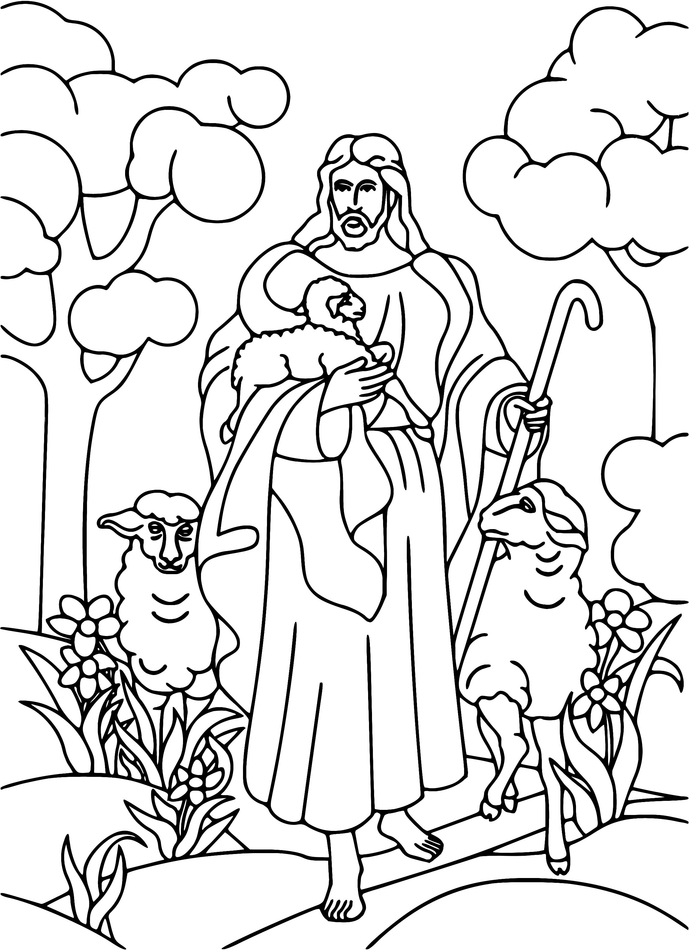 Jesus Line Drawing