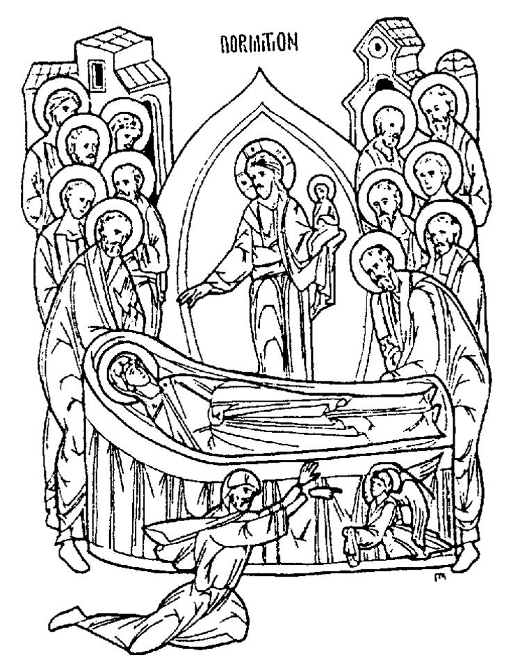 748x960 handout resources - Jesus Line Drawing