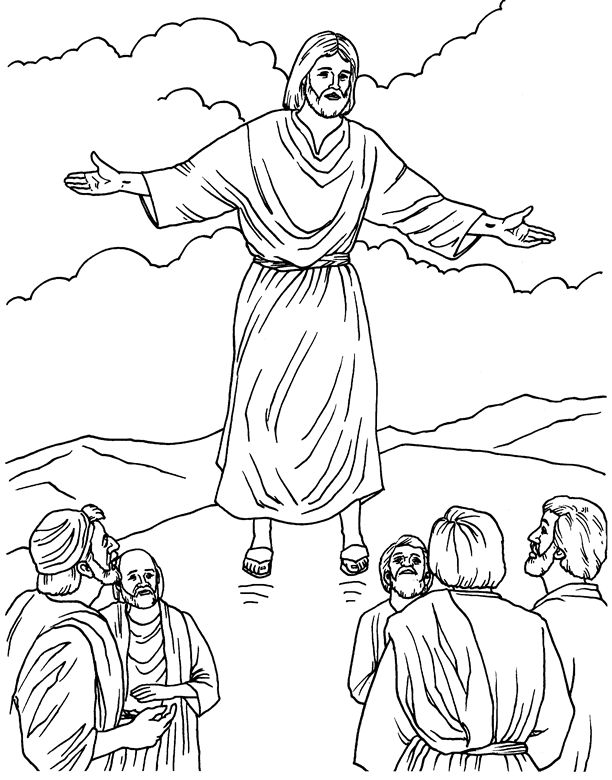 612x780 Image Detail - Jesus Line Drawing