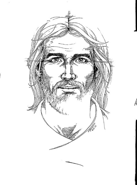 Jesus Line Drawing at PaintingValley.com | Explore collection of Jesus ...