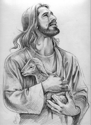 290x400 Jesus Drawing - Jesus Line Drawing