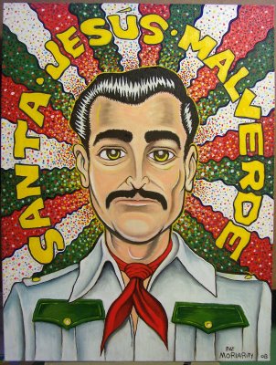302x400 borderland beat jesus malverde, narco patron saint - Jesus Malverde Drawing