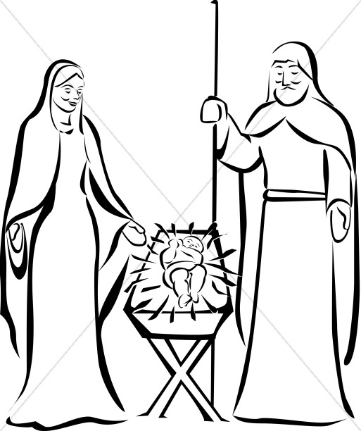 513x612 jesus in the manger manger clipart - Jesus Manger Drawing