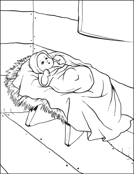 541x700 Baby Jesus Printable Coloring Pages Baby Coloring Pages Coloring - Jesus Manger Drawing