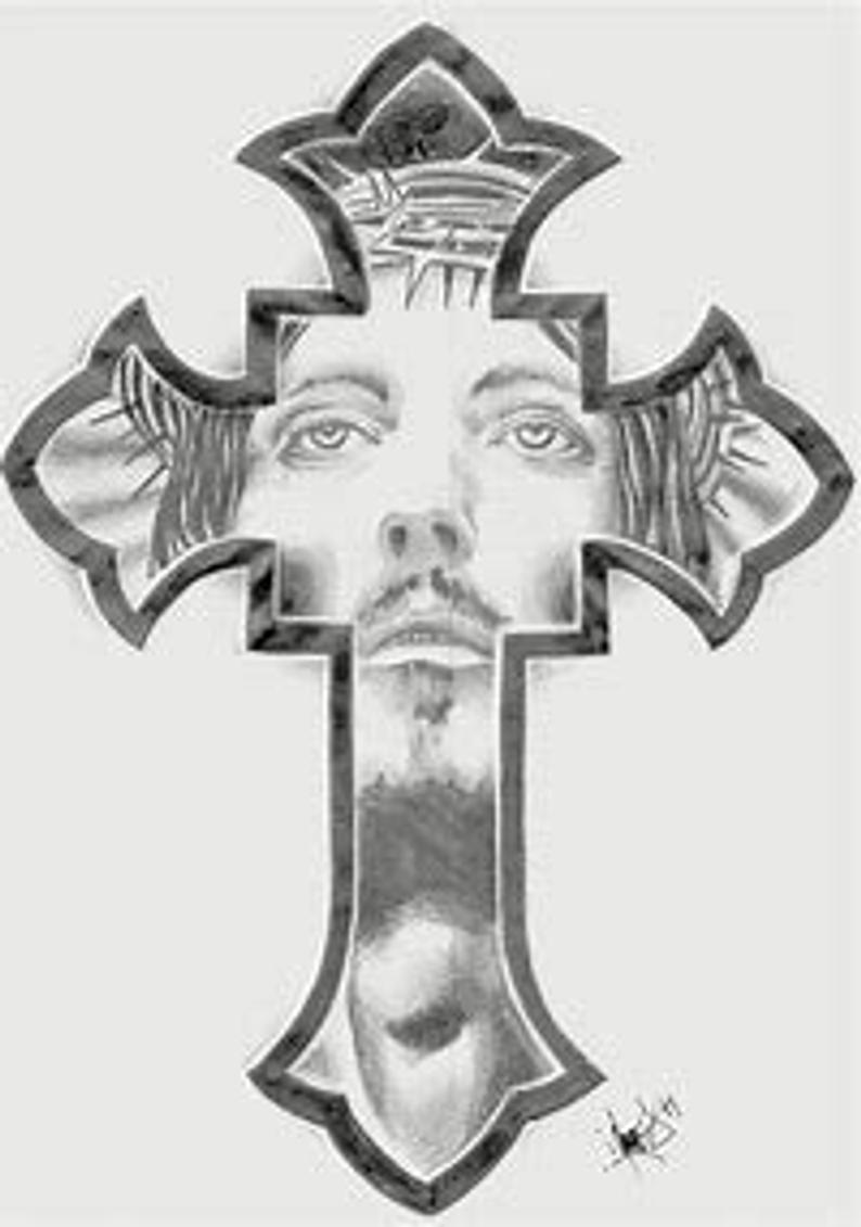Jesus On Cross Pencil Drawing at PaintingValley.com | Explore ...