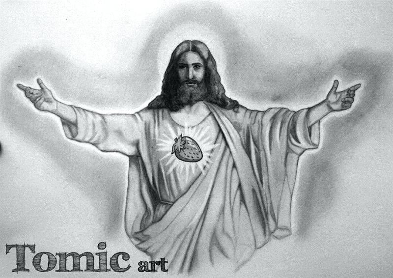 800x566 Pencil Drawings Of Jesus Download Glitzyfashion - Jesus On Cross Pencil Drawing
