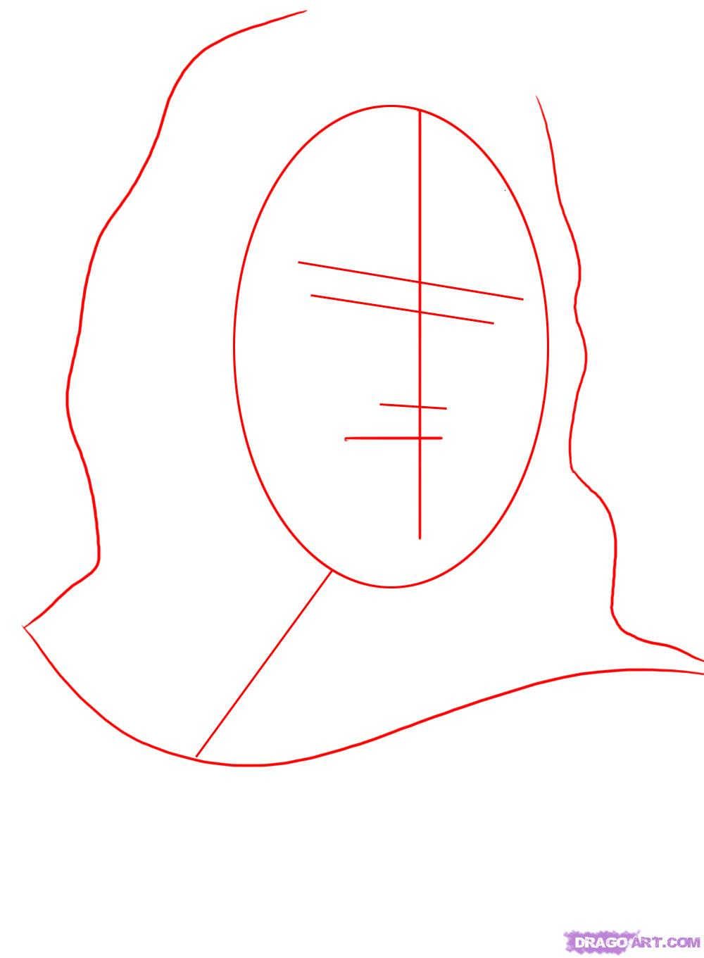 1000x1361 Draw Jesus Step - Jesus On The Cross Drawing Easy