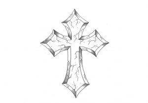 300x210 Drawings Of Crosses In Pencil Easy Jesus In Cross Pencil Drawings - Jesus On The Cross Pencil Drawing