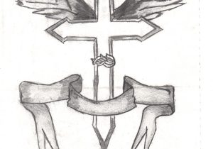 300x210 Cross Pencil Sketches Cross Drawings In Pencil Drawings Of Crosses - Jesus On The Cross Pencil Drawing