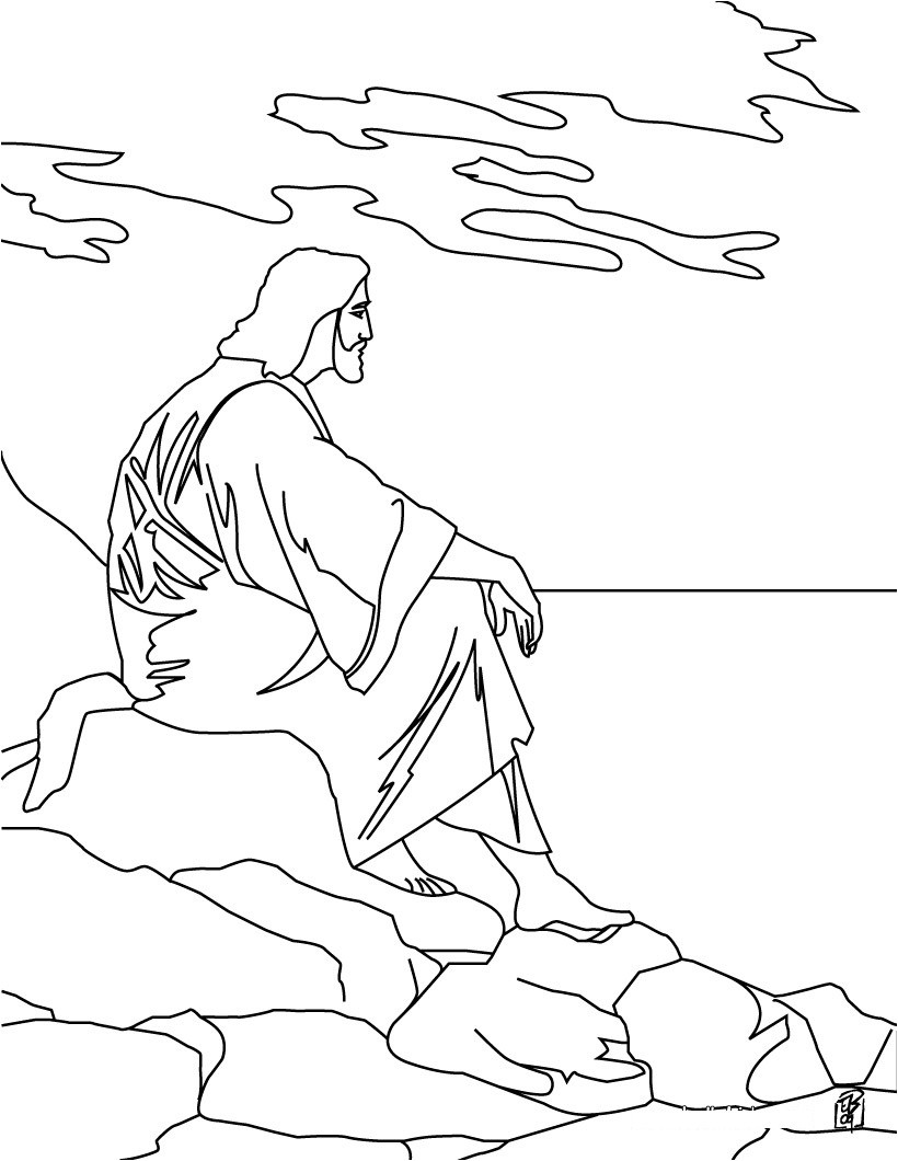 820x1060 Jesus Outline Drawing - Jesus Outline Drawing