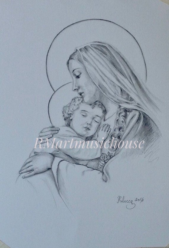 Jesus Pencil Drawing