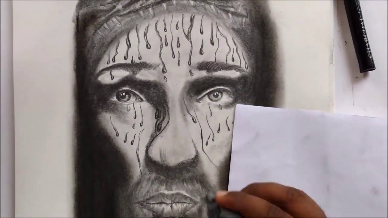 Jesus Pencil Drawing at PaintingValley.com | Explore collection of ...