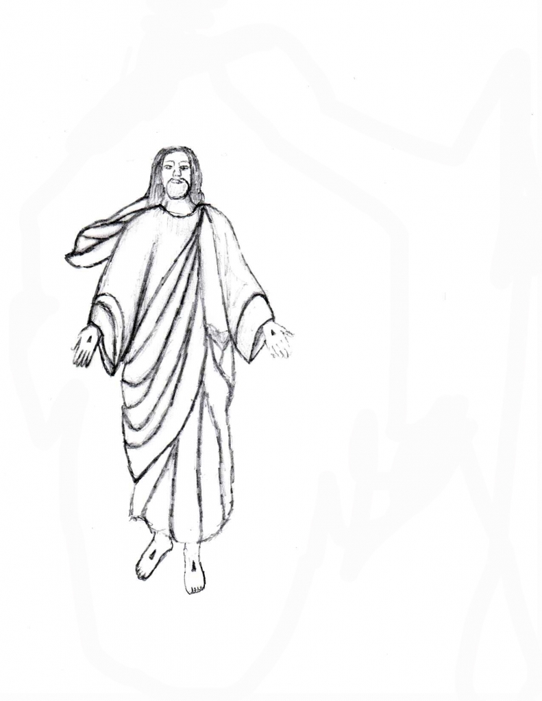791x1024 Jesus Drawing Kids - Jesus Pencil Drawing