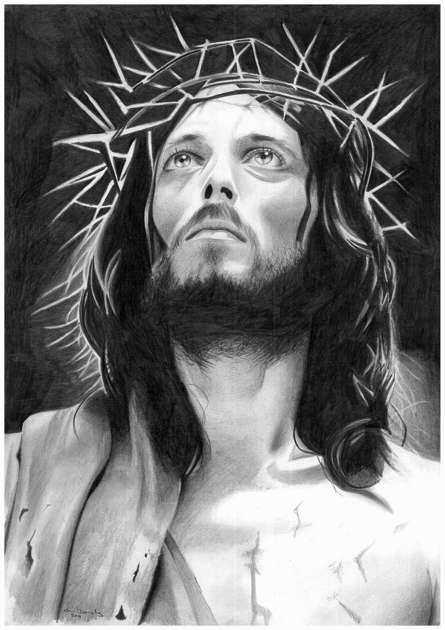 Jesus Portrait Drawing at PaintingValley.com | Explore collection of ...