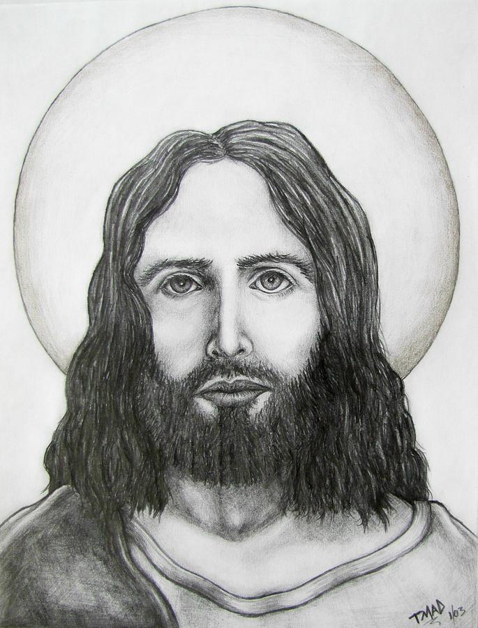 685x900 Jesus Christ Drawing - Jesus Portrait Drawing