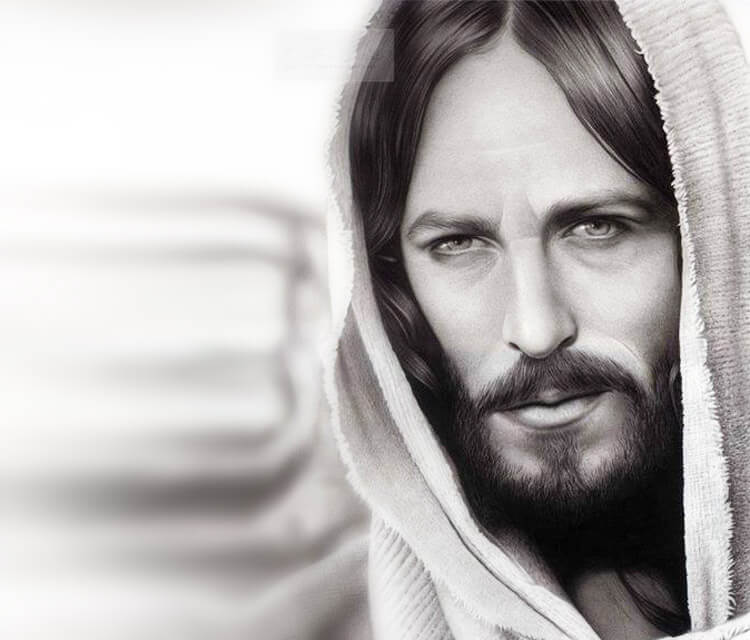 750x640 Jesus Portrait Drawing - Jesus Portrait Drawing