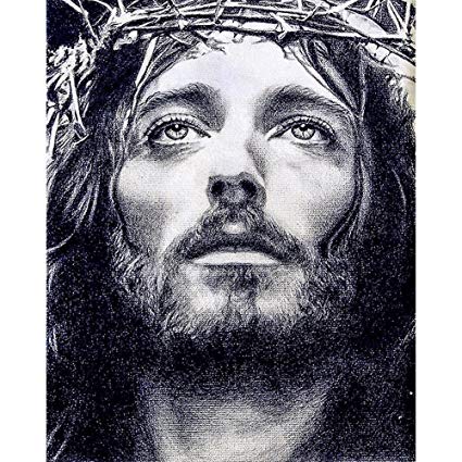 425x425 Hkky Diy Diamond Painting Christian Jesus Full - Jesus Portrait Drawing