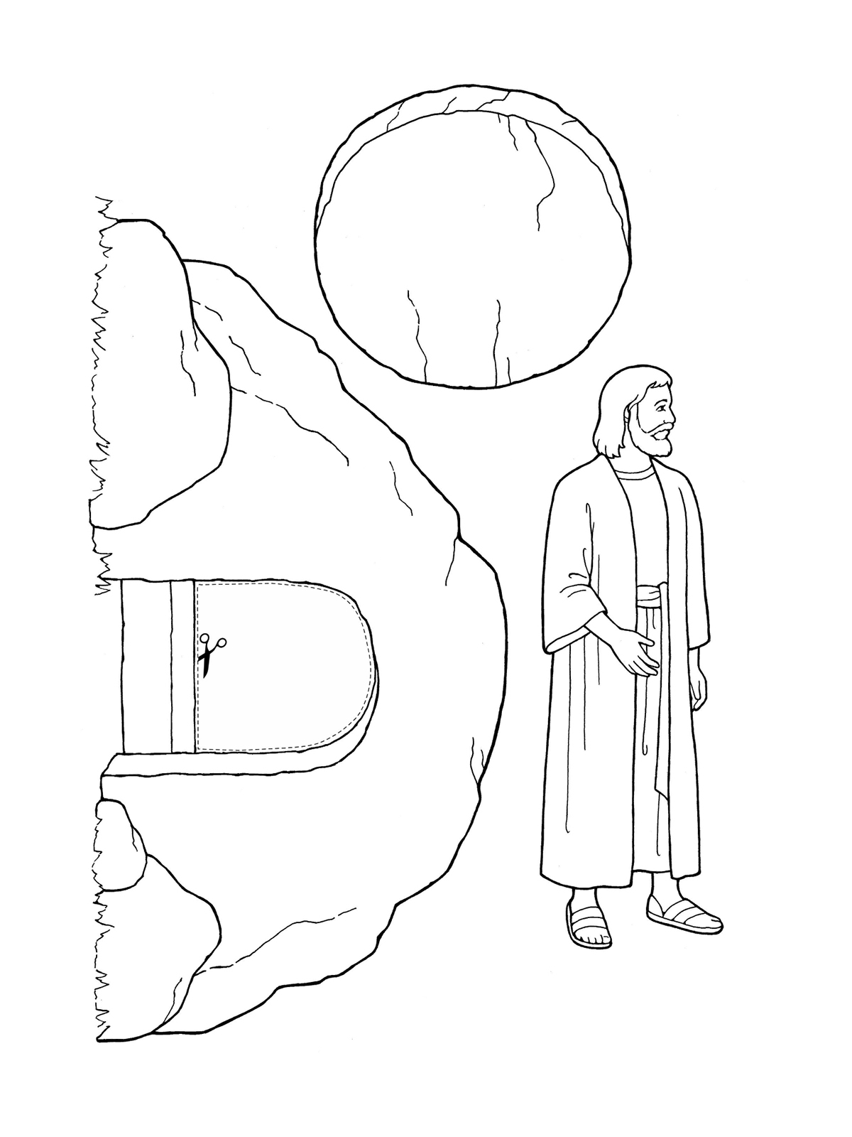 1200x1600 nursery manual - Jesus Resurrection Drawing