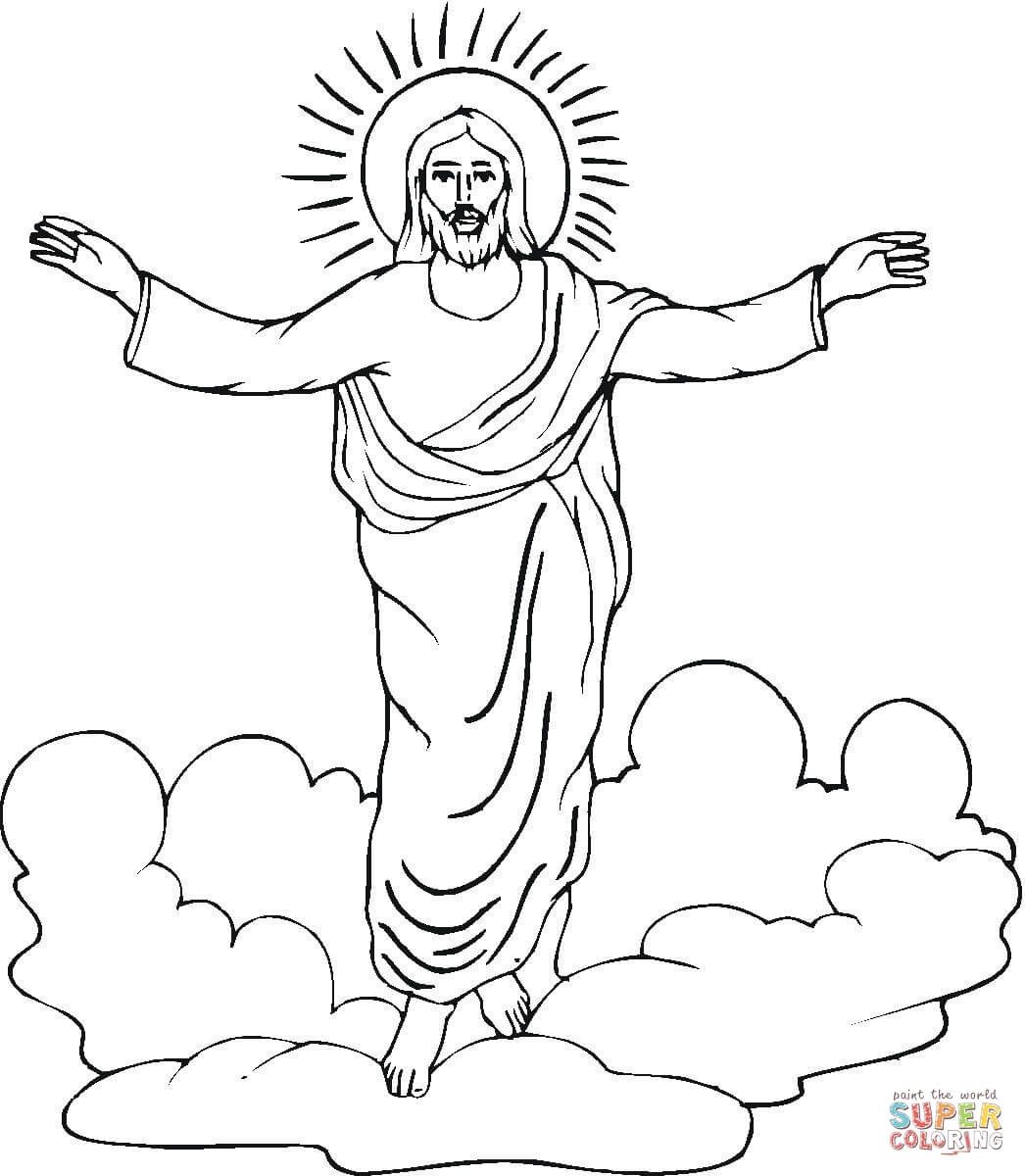 1046x1200 resurrection of jesus super coloring school projects jesus - Jesus Resurrection Drawing