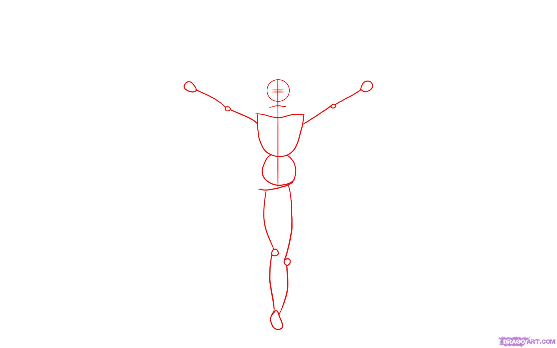 1900x1188 How To Draw Jesus On The Cross, Step - Jesus Simple Drawing