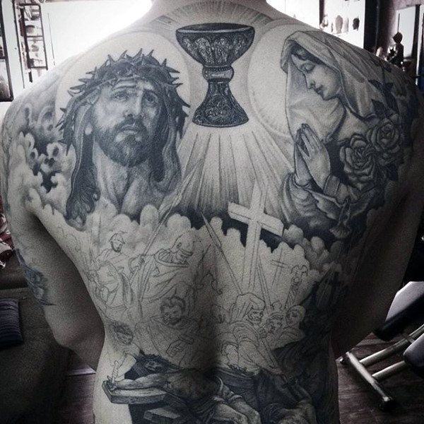 Jesus Tattoo Drawing
