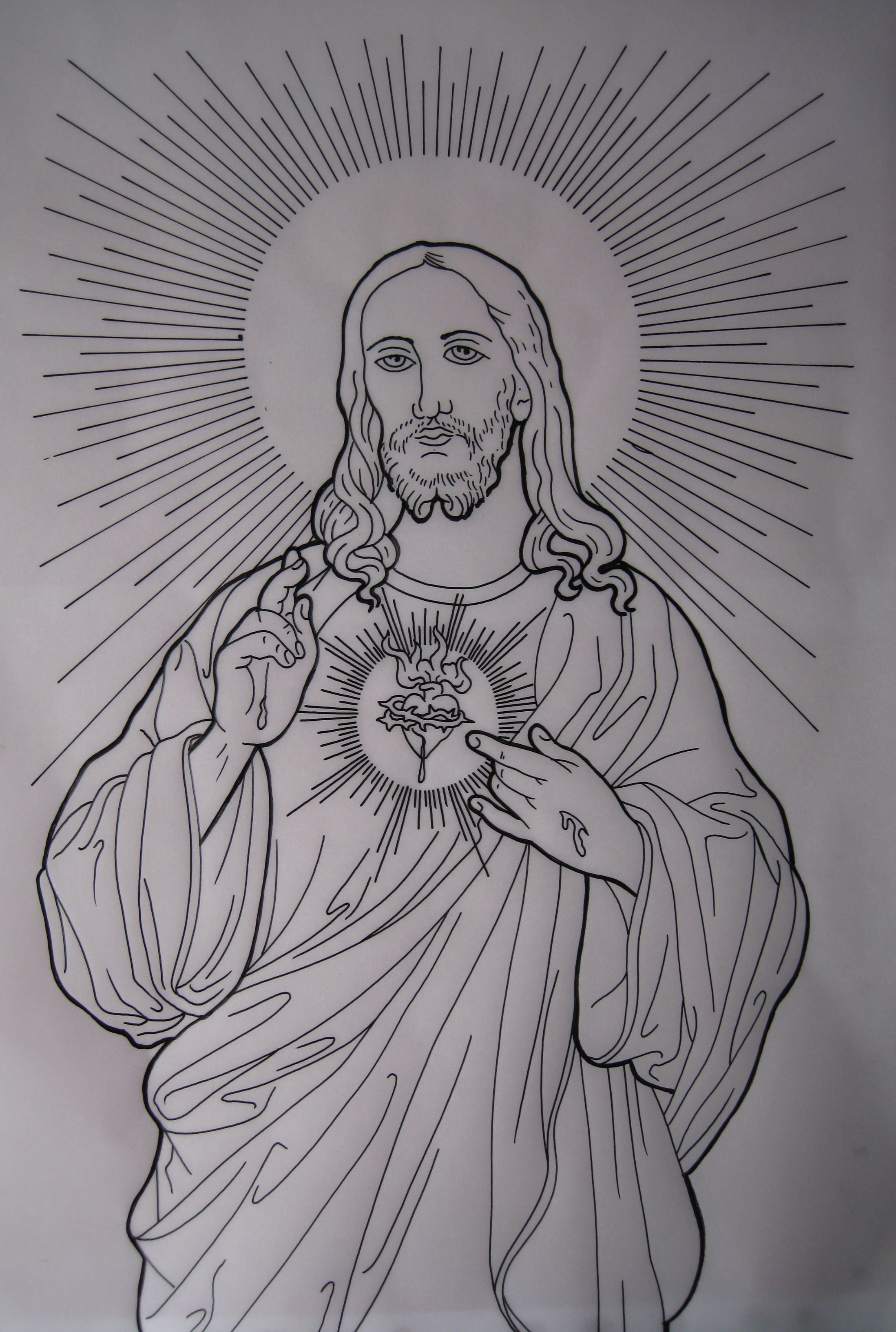 2197x3264 Jesus Tattoo Drawing Images Pictures - Jesus Tattoo Drawing