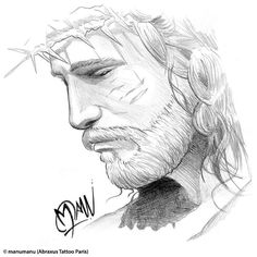 236x236 Best Jesus Tattoo Sketch Images Design Tattoos, Jesus Tattoo - Jesus Tattoo Drawing