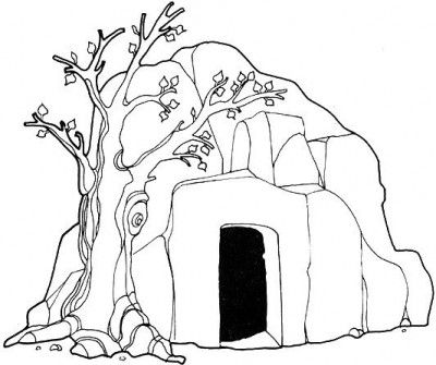 Jesus Tomb Drawing