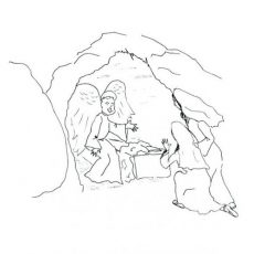 230x230 inspiring design coloring pages of jesus empty tomb drawing - Jesus Tomb Drawing