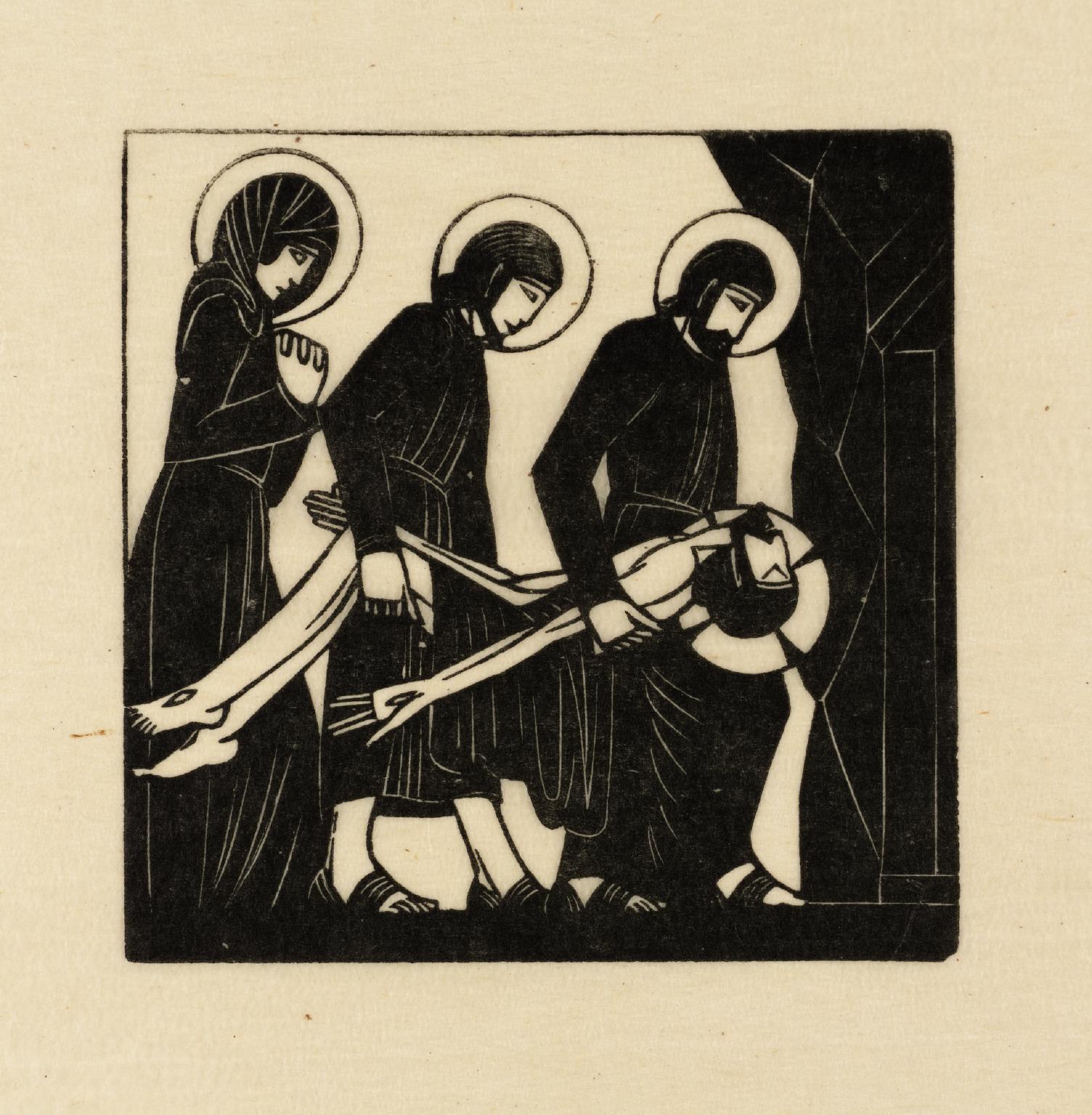 1504x1536 The Body Of Jesus Is Laid In The Tomb', Eric Gill, Tate - Jesus Tomb Drawing