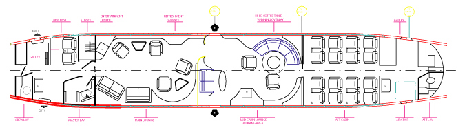 678x195 jet aircraft interior technical services - Jet Airplane Drawing