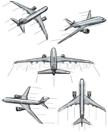 375x458 jet airplane tattoo inspiration plane tattoo, airplane tattoos - Jet Airplane Drawing