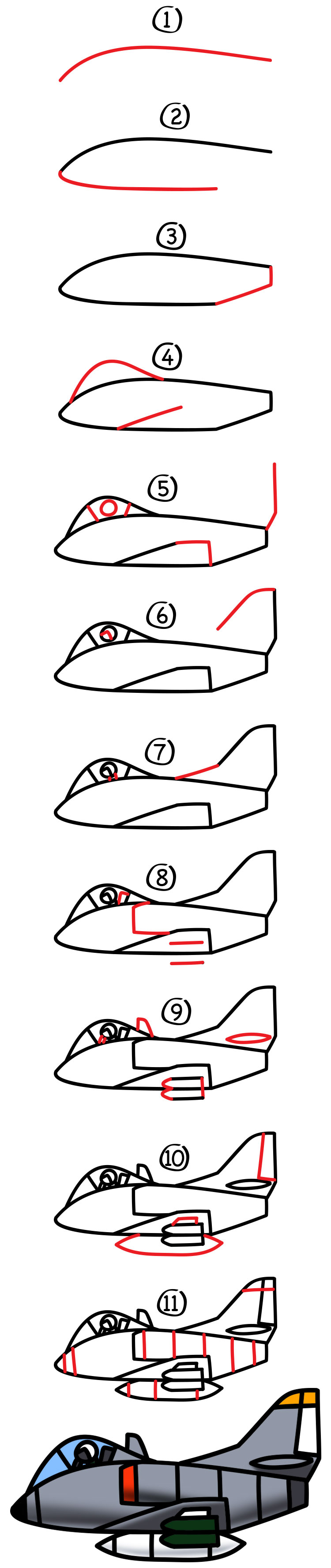 750x3553 How To Draw A Jet - Jet Drawing