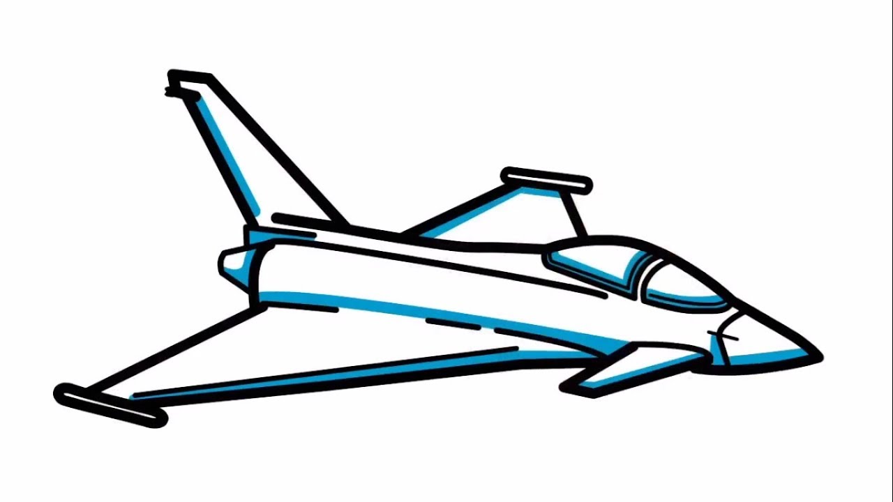 1280x720 How To Draw Jet Fighter Step - Jet Drawing