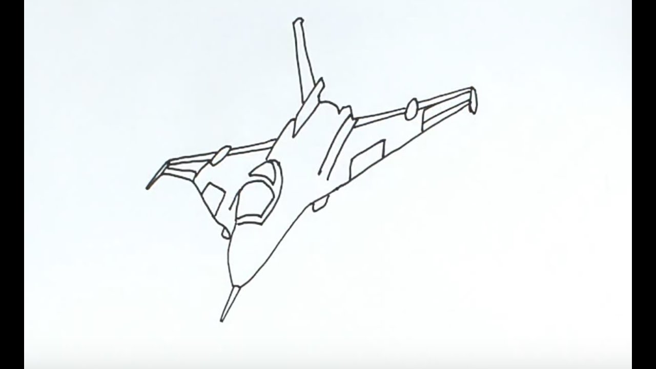 1280x720 How To Draw A Fighter Jet - Jet Drawing
