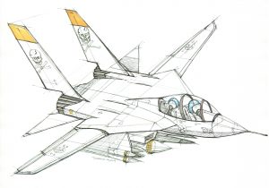 300x210 drawing of a jet how to draw a jet easy stepstep drawing tutorials - Jet Drawing