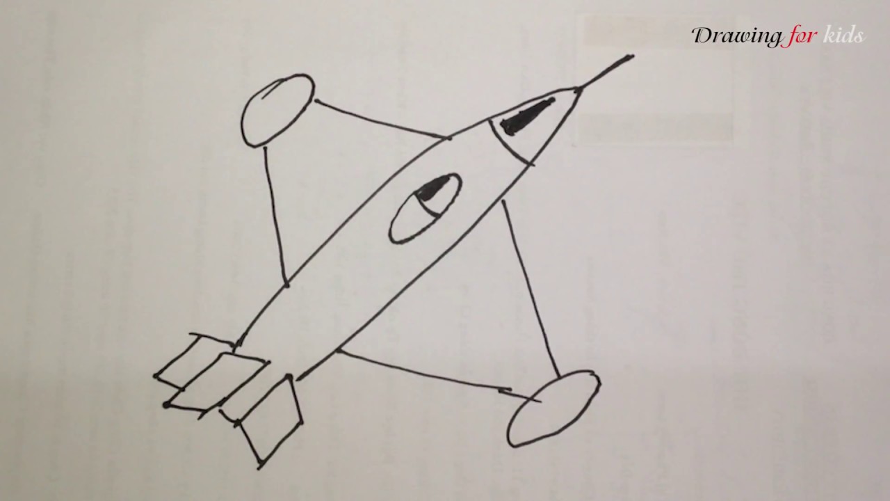 1280x720 Fighter Jet Drawing For Kids Step - Jet Drawing For Kids