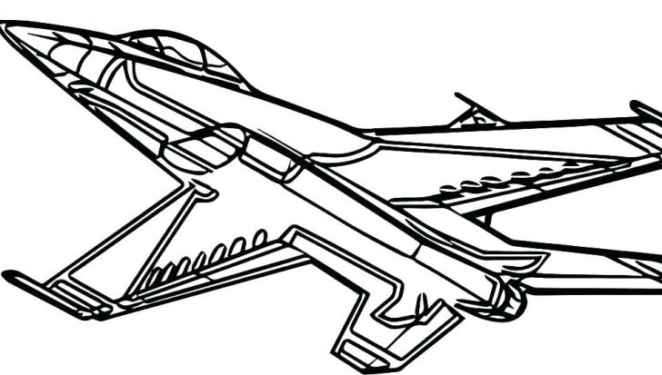 728x413 X Jet Fighter Airplane Coloring - Jet Drawing For Kids