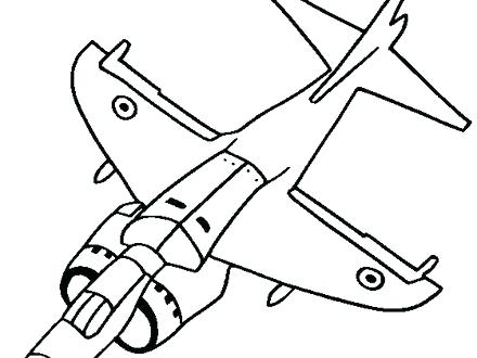 440x330 Coloring Pages To Print For Adults Toddlers Online Top Airplanes - Jet Drawing For Kids