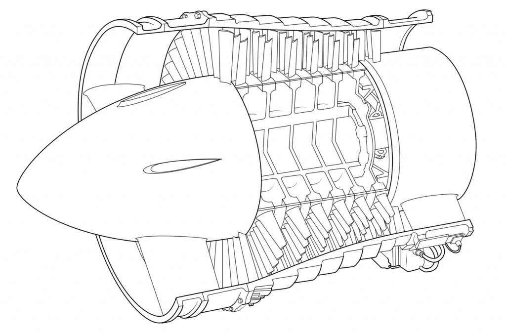 1024x676 Jet Engine Detail Design The Compressor Aerospace Engineering Blog - Jet Engine Drawing