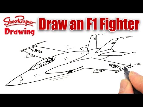 480x360 Draw An Fighter Plane Shoo Rayner - Jet Plane Drawing