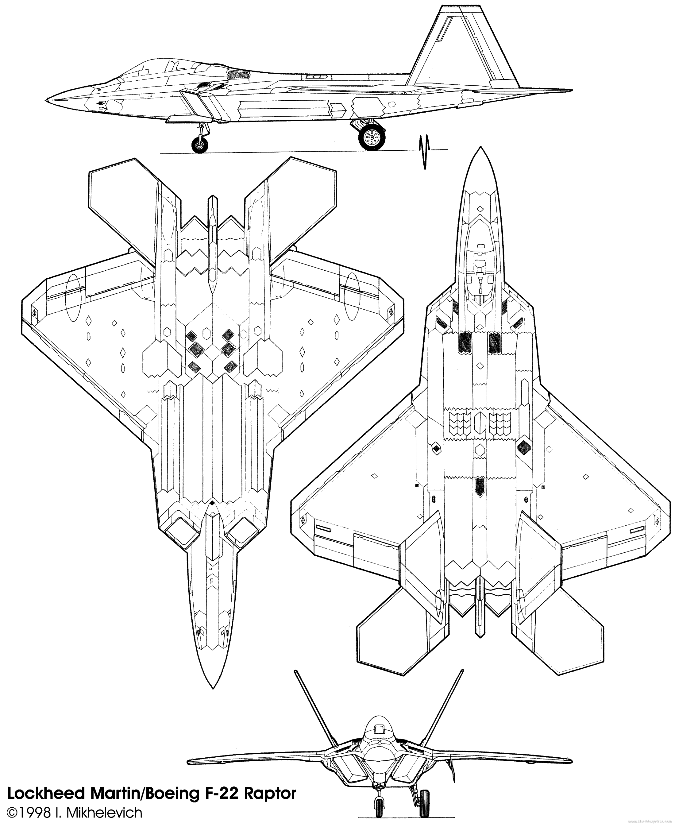 2200x2695 lockheed martin boeing f raptor jets and planes airplane - Jet Plane Drawing