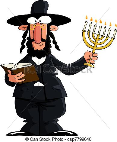 388x470 Jew On A White Background, Vector Illustration - Jew Drawing